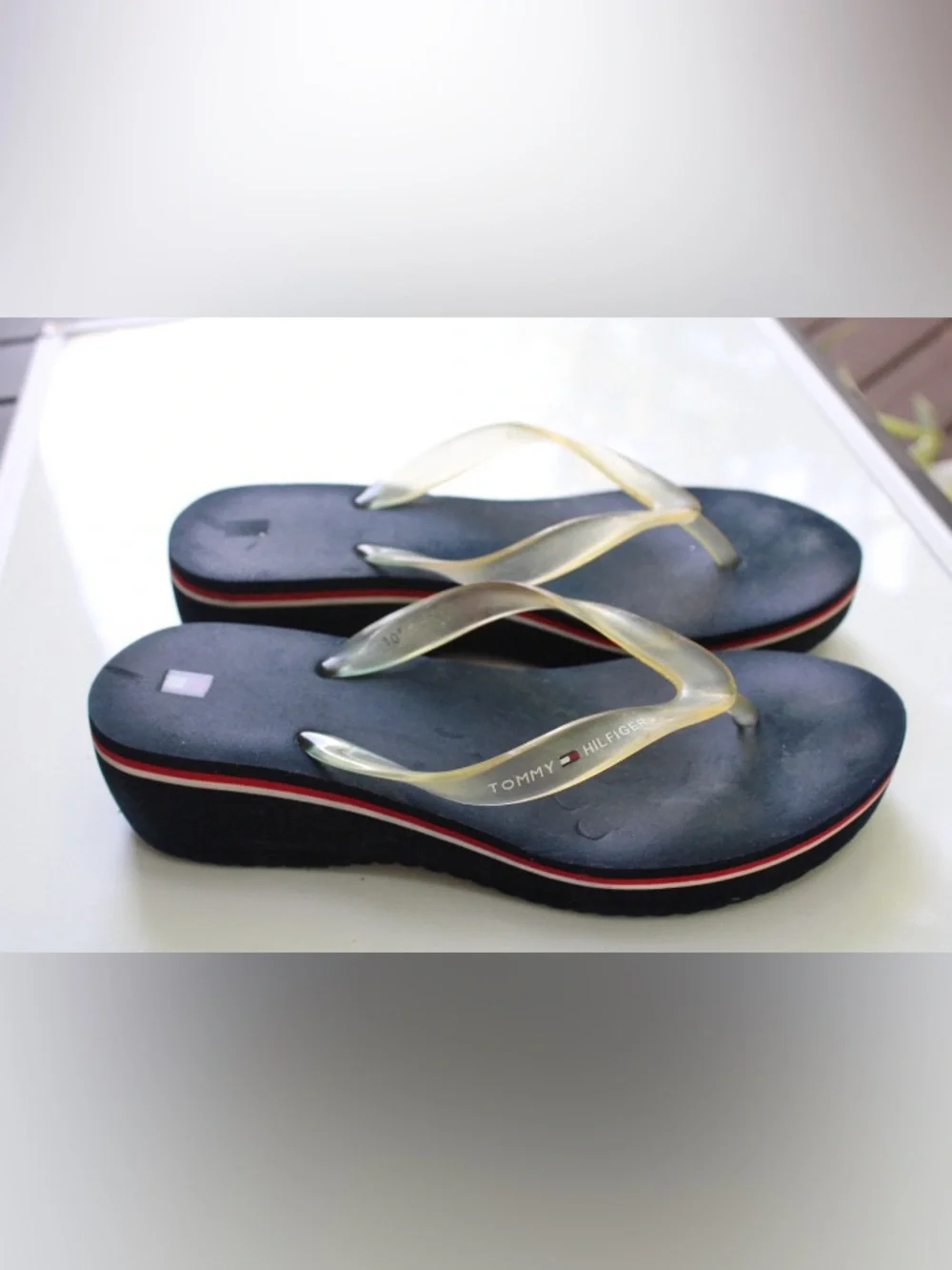Vintage Tommy Hifigee y2k wedge sandals